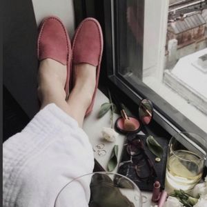 M GEMI Felize suede purple loafers slip on shoes 8.5